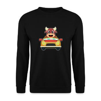 Taurus Car - Unisex Sweatshirt - black - Front - Alina (178cm) & Michal (187cm)