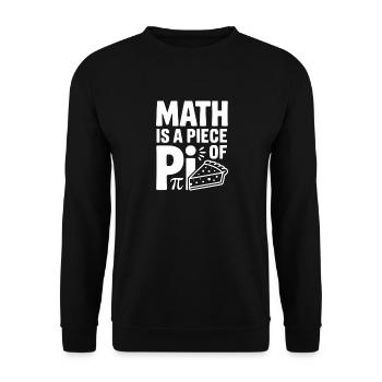 Mathematik ist ein Stück Pi - Unisex Pullover - Schwarz - Vorne - Alina (178cm) & Michal (187cm)