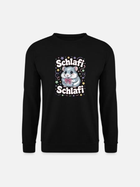 Schlafi Schlafi Hamster Design - Unisex Sweatshirt - black