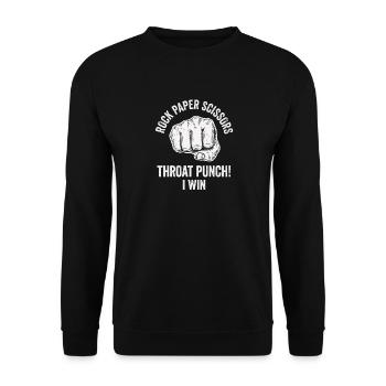 Gamer Humor Shirt for Competition Fans - Unisex Sweatshirt - black - Front - Alina (178cm) & Michal (187cm)