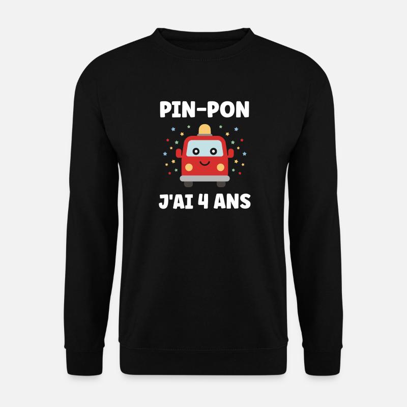 4 Jahre - Unisex Pullover - Schwarz