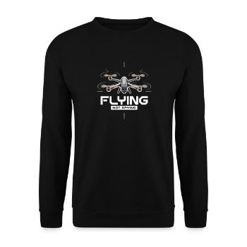 Drones fly no spying technology - Unisex Sweatshirt - black - Front - Alina (178cm) & Michal (187cm)