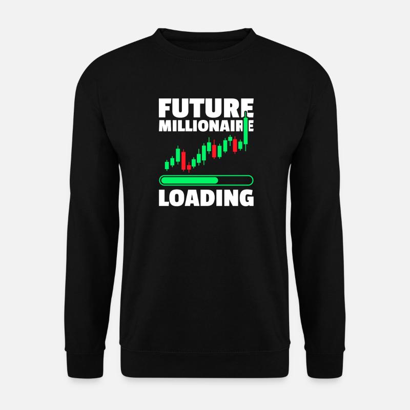 Futur millionnaire Trader en bourse - Sweat-shirt Unisexe - noir