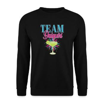 Junggesellinnenabschied Cocktail Team Daiquiri - Unisex Pullover - Schwarz - Vorne - Alina (178cm) & Michal (187cm)