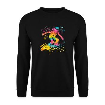 Snowboardeur Snowboard Snowboard - Sweat-shirt Unisexe - noir - Devant - Alina (178cm) & Michal (187cm)