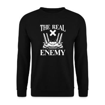 Gaming Gamer Video Games Controllers Gaming Gamers - Unisex Sweatshirt - black - Front - Alina (178cm) & Michal (187cm)
