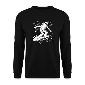Snowboardeur Snowboard Snowboard - Sweat-shirt Unisexe - noir - Devant - Alina (178cm) & Michal (187cm)