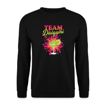 Junggesellinnenabschied Cocktail Team Daiquiri - Unisex Pullover - Schwarz - Vorne - Alina (178cm) & Michal (187cm)