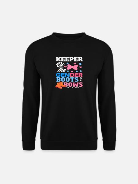 Hüter Des Geschlechts Stiefel Oder Schleife - Unisex Pullover - Schwarz