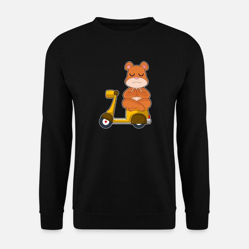 Bär Motorroller - Unisex Pullover - Schwarz
