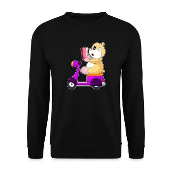 Trottinette de hamster - Sweat-shirt Unisexe - noir - Devant - Alina (178cm) & Michal (187cm)