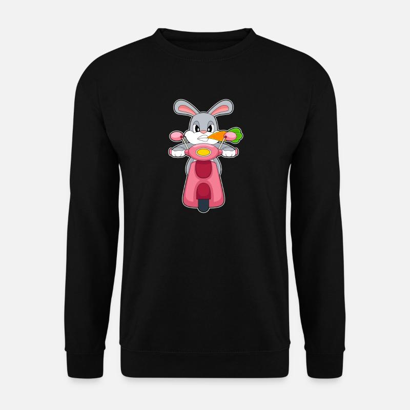 Hase Motorroller - Unisex Pullover - Schwarz