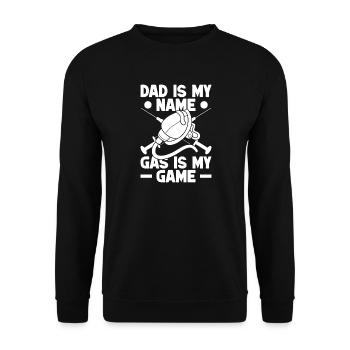 Anesthesiologist Dad Is My Name Specialist - Unisex Sweatshirt - black - Front - Alina (178cm) & Michal (187cm)