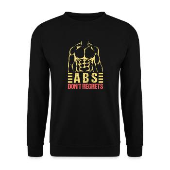 Fitness Fanatics ABS Don´t Regerts Calisthenics - Unisex Pullover - Schwarz - Vorne - Alina (178cm) & Michal (187cm)