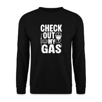 Anesthesiologist Check Out Anesthesia - Unisex Sweatshirt - black - Front - Alina (178cm) & Michal (187cm)