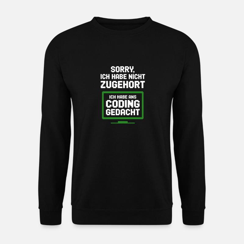 Coding Monitor Tee - Unisex Pullover - Schwarz