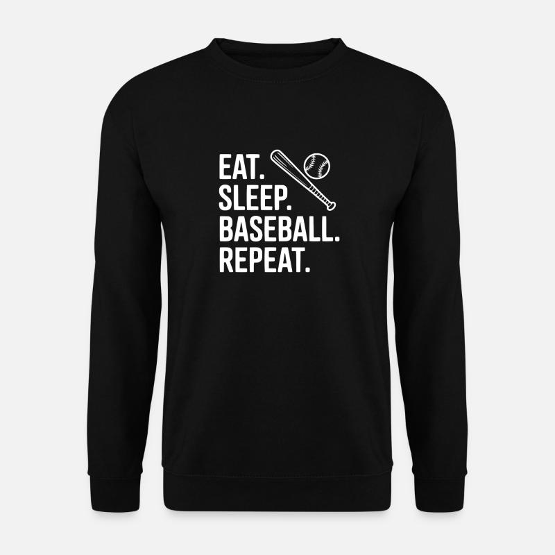 Eat. Sleep. Baseball. Repeat. - Unisex Sweatshirt - black