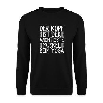 Les passionnés de Pilates sont le muscle le plus important - Sweat-shirt Unisexe - noir - Devant - Alina (178cm) & Michal (187cm)
