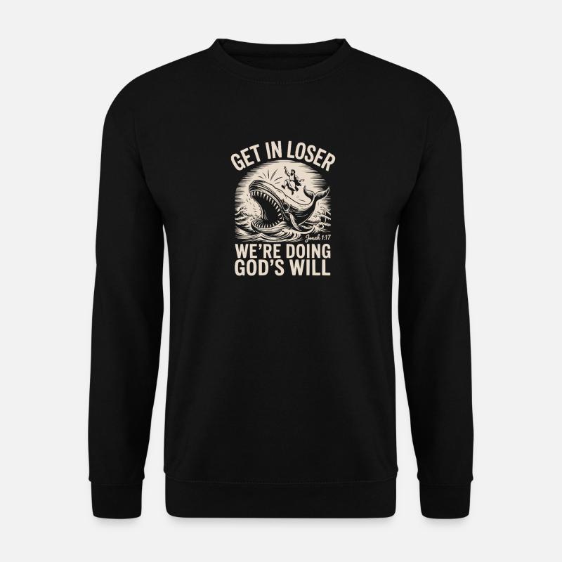Funny Christian Johnah - Unisex Sweatshirt - black