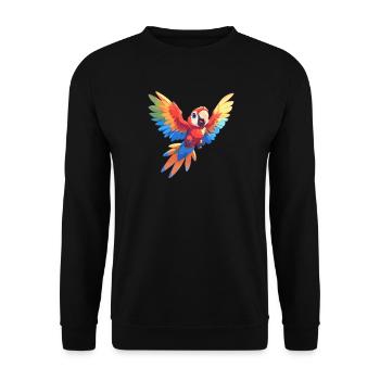 Macaw's Era - Unisex Sweatshirt - black - Front - Alina (178cm) & Michal (187cm)
