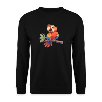 Macaw's Era - Unisex Sweatshirt - black - Front - Alina (178cm) & Michal (187cm)