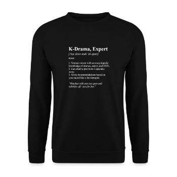 Drame coréen K-Drama Lover Kdrama - Sweat-shirt Unisexe - noir - Devant - Alina (178cm) & Michal (187cm)