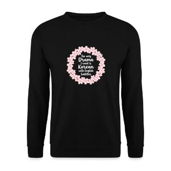 Drame coréen K-Drama Lover Kdrama - Sweat-shirt Unisexe - noir - Devant - Alina (178cm) & Michal (187cm)