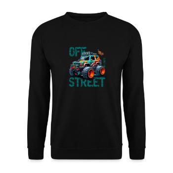 Offroad Monster Truck 4x4 - Unisex Sweatshirt - black - Front - Alina (178cm) & Michal (187cm)