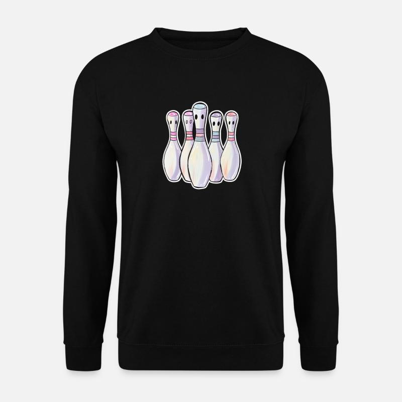 Bowling Pins Comic Look - Unisex Sweatshirt - black