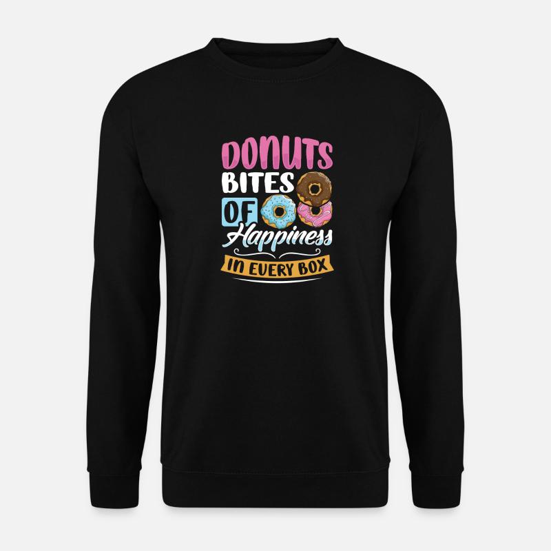 Restauration rapide en donuts - Sweat-shirt Unisexe - noir