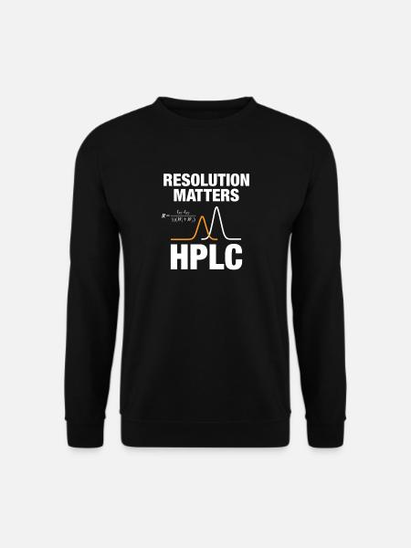 HPLC Peak Resolution Performance Chromatography - Unisex Sweatshirt - black