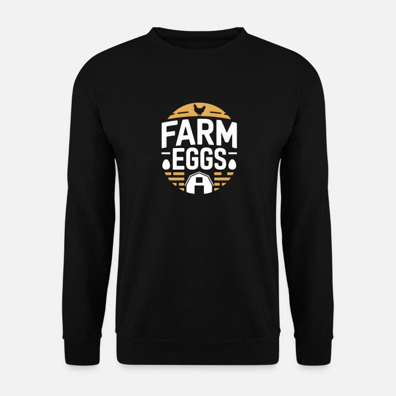 Farm Eggs Chicken Holder Chicken - Unisex Sweatshirt - black