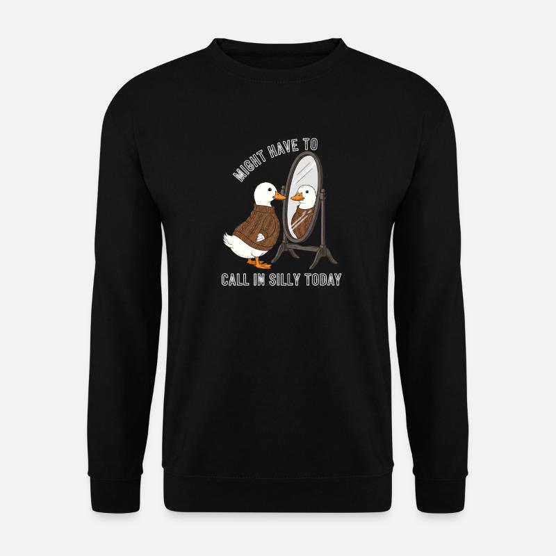 Duck Mirror Sweater Motif - Unisex Sweatshirt - black
