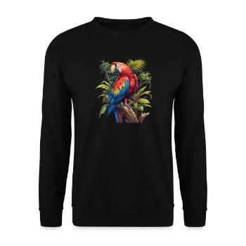 Macaw's Era - Unisex Sweatshirt - black - Front - Alina (178cm) & Michal (187cm)