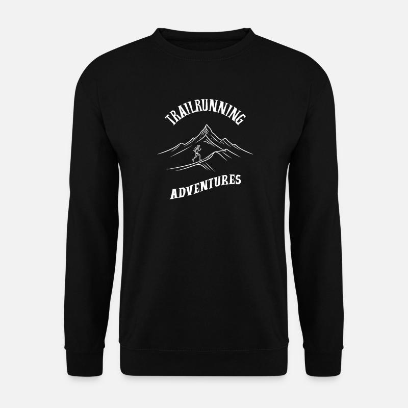Trailrunning Adventures - Unisex Pullover - Schwarz
