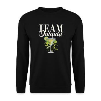 Junggesellinnenabschied Cocktail Team Daiquiri - Unisex Pullover - Schwarz - Vorne - Alina (178cm) & Michal (187cm)