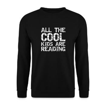 Tous les enfants cool lisent - Sweat-shirt Unisexe - noir - Devant - Alina (178cm) & Michal (187cm)