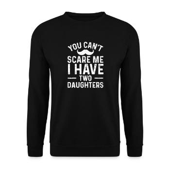 Zwei Töchter Vertrauens-Tee - Unisex Pullover - Schwarz - Vorne - Alina (178cm) & Michal (187cm)