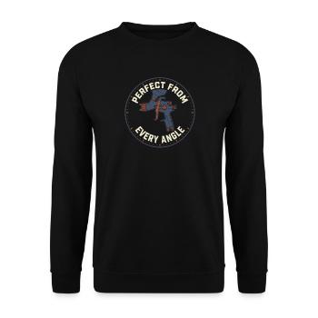 Car Body Workshop Car Body Technician - Unisex Sweatshirt - black - Front - Alina (178cm) & Michal (187cm)