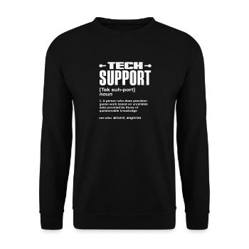 Définition du support technique drôle Magicien IT - Sweat-shirt Unisexe - noir - Devant - Alina (178cm) & Michal (187cm)