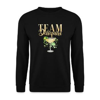 Junggesellinnenabschied Cocktail Team Daiquiri - Unisex Pullover - Schwarz - Vorne - Alina (178cm) & Michal (187cm)