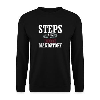 Pruning season with reduced calorie deficit - Unisex Sweatshirt - black - Front - Alina (178cm) & Michal (187cm)