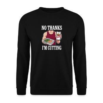Pruning season with reduced calorie deficit - Unisex Sweatshirt - black - Front - Alina (178cm) & Michal (187cm)
