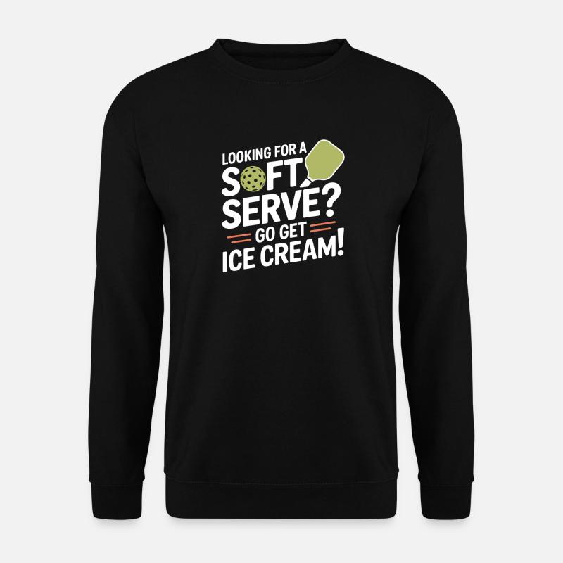 Giocatore di pickleball in cerca di un Dinking su Soft Serve - Felpa unisex - nero