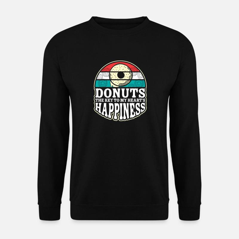 Donut fast food - Unisex Sweatshirt - black