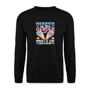 Lui ou elle quelle nouvelle glace - Sweat-shirt Unisexe - noir - Devant - Alina (178cm) & Michal (187cm)