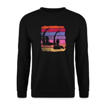Artistic Swim Team Synchronschwimmen - Unisex Pullover - Schwarz - Vorne - Alina (178cm) & Michal (187cm)