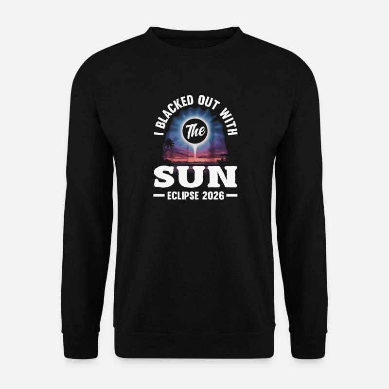 Éclipse solaire 2026, 12 août - Sweat-shirt Unisexe - noir