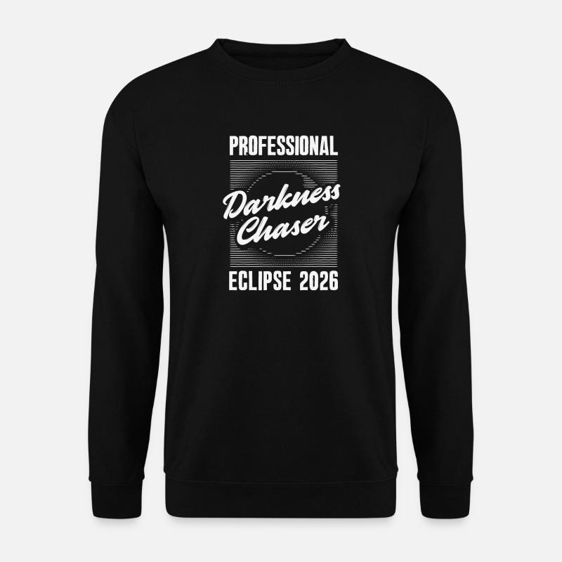 Sonnenfinsternis 2026, 12. August - Unisex Pullover - Schwarz