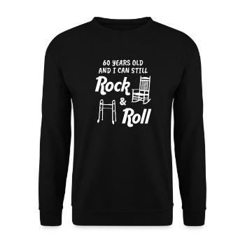 Rock & Roll à soixante ans : toujours rock - Sweat-shirt Unisexe - noir - Devant - Alina (178cm) & Michal (187cm)